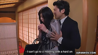 Young Japanese Restaurant Secretary Pleases Her Boss In Steamy Encounter