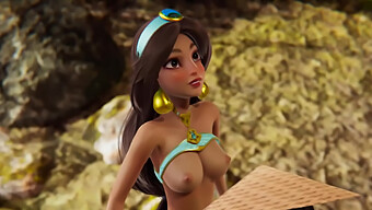 Disney Futa - Rayina Transseksualna Izkušnja Z Jasmine V 3d