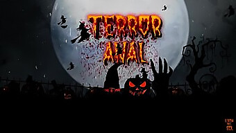 Halloween-Themed Trailer Featuring Anal Play And Gape Action With Pornstar Linda Del Sol And Cris Angelo