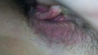 Intimate Fingering Of A Former Partner With Unshaven Pubic Hair