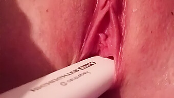 European Girl Masturbates With Markers And Experiences Female Ejaculation