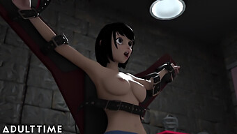 Hentai-Animation: Schulmädchen-Bondage Und Riesen-Lehrerin In Einer Orgie