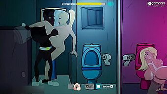 A Man Has Anal Sex With A Prostitute In A Club Restroom In This 2d Animated Hentai Video